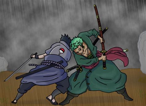 Sasuke Vs Zoro By Hayabusasnake On Deviantart