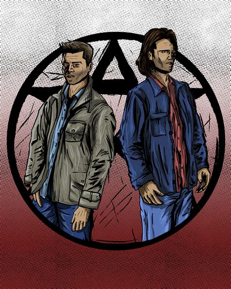 Artstation Supernatural Sam And Dean Winchester Illustration
