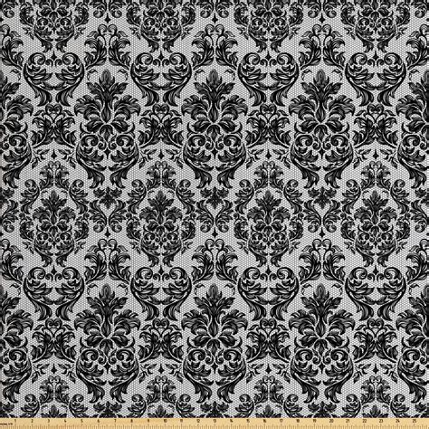 Baroque Fabric By The Yard Vintage Lace Style Pattern Of Antique