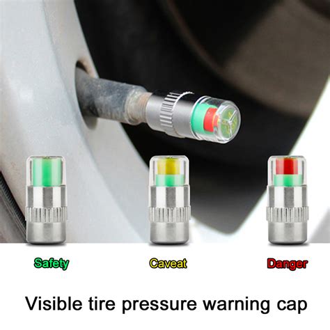 Spring Park 4pcs Car Auto Tire Pressure Monitor Tyre Gage Alert Sensor
