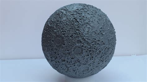 3d Printed Moon Printed With Bigrep Large Scale 3d Printer 3d