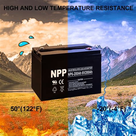 Np6 200ah Agm Deep Cycle Rechargeable Battery For Golf Cat Rv Boat