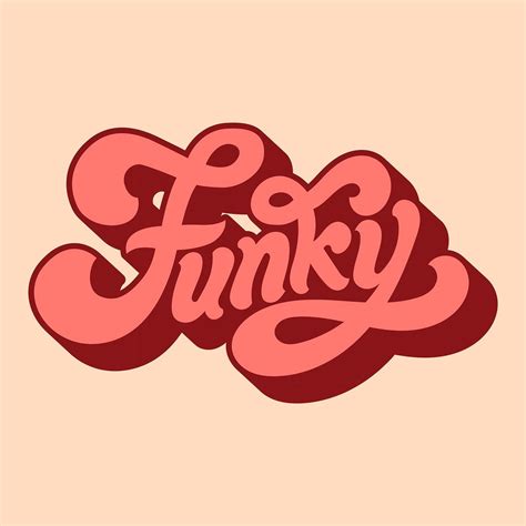 Funky Word Typography Style Illustration Free Image By