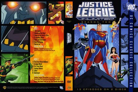 Justice League Unlimited Season Two Tv Dvd Scanned Covers