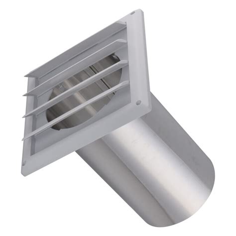 Imperial 6 In Dia Plastic Louvered With Guard Dryer Vent Hood In The