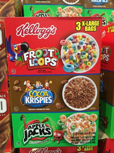 Kelloggs Tri Fun Cereal Pack 58 Ounce Box Costcochaser