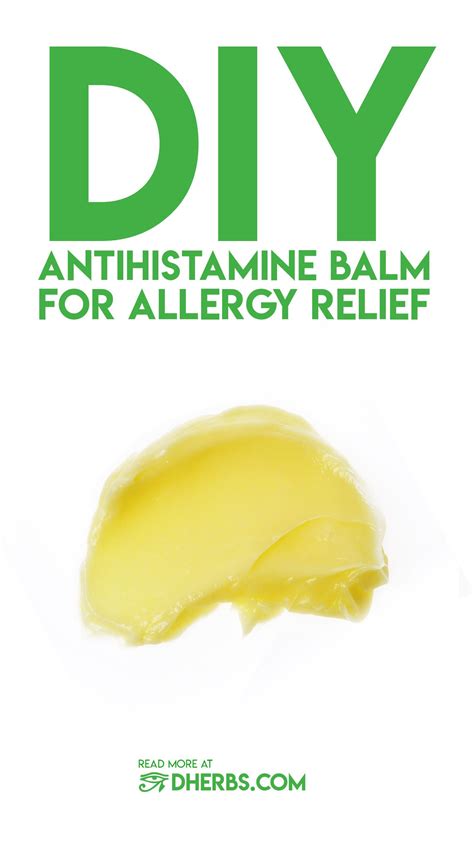 Diy Antihistamine Balm For Allergy Relief Antihistamine Balm Natural