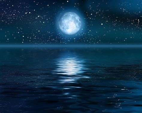 Moon Over Ocean Wallpapers Top Free Moon Over Ocean Backgrounds