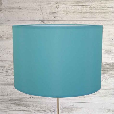 Turquoise Drum Table Lampshade Handmade In The Uk Imperial Lighting