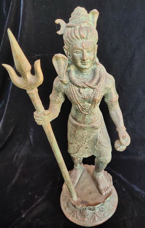 Shiva Lord Holding Trident Dance Creator Weapon Statue God Meditation Yoga Art Ebay Yoga Art
