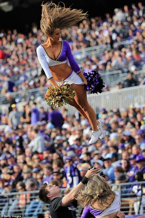 Baltimore Ravens Cheerleader Leaves Field On Stretcher After Being