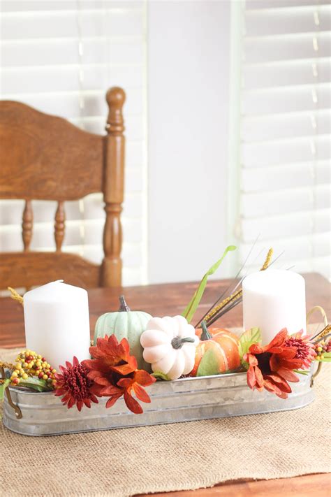With This Simple Diy Fall Centerpiece Your Dining Room Table Will