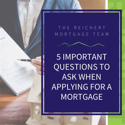 5 Questions To Ask When Applying For A Mortgage