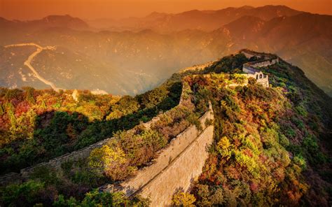 Great Wall Of China Sunset 6964825