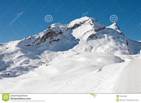 Stock Photo Winter Wonderland Snow Covered Mountains