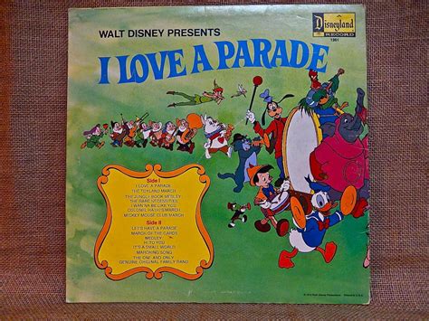 rare walt disneys i love a parade album vinyle vintage etsy france