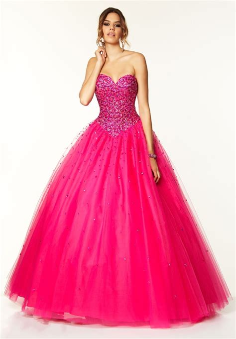 Abendkleider Long 2014 Crystal Hot Pink Prom Dress 2014 Vestido De