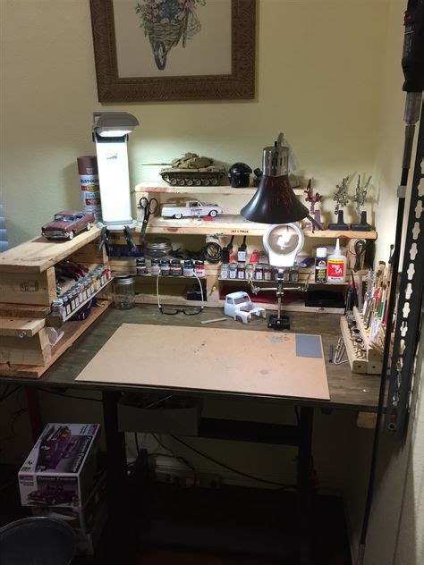100 Model Kits Work Area Ideas Hobby Desk Hobby Room Workbench