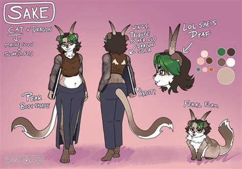 Heres My Fursonas Reference Sheet By Popular Request W I Hope Y