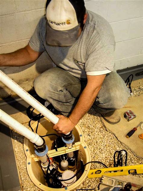 Basement Waterproofing Sump Pump And Waterguard Installation In