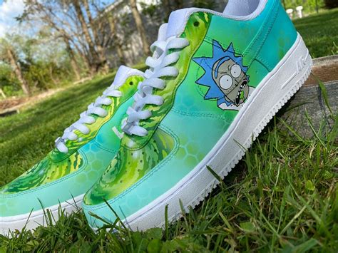 Rick And Morty Custom Nike Air Force Ones Etsy