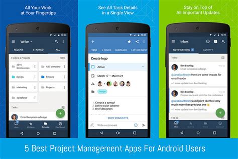 The best project management apps for small businesses. 5 Best Project Management Apps For Android Users ...