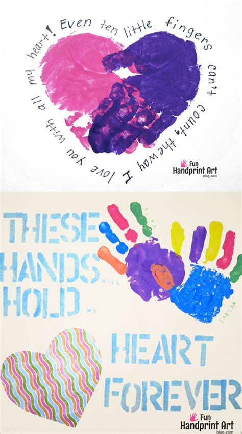 Handprint Keepsake With Super Cute Saying Handprint Art Mothers Day