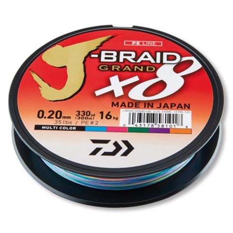 Daiwa J Braid Grand Braid Meter Light Grey Braided Fishing Line
