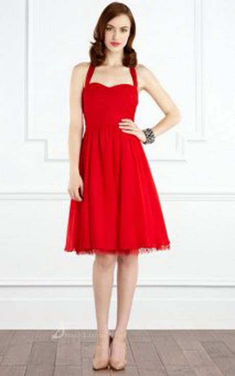 Knee Length Red Dress