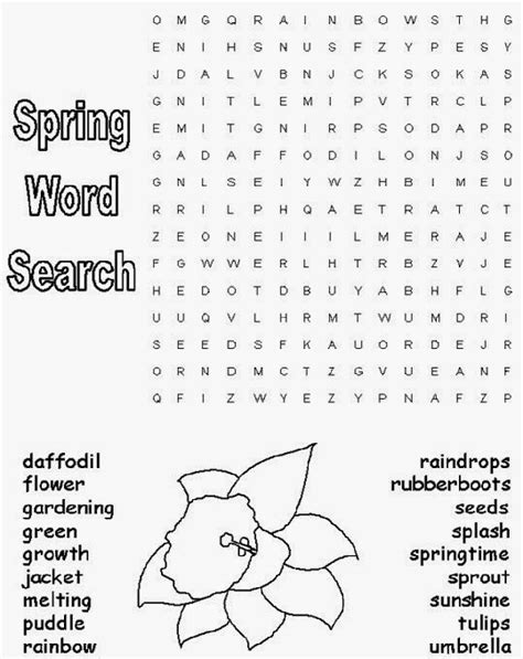 Printable Spring Word Searches That Are Punchy Barrett Website
