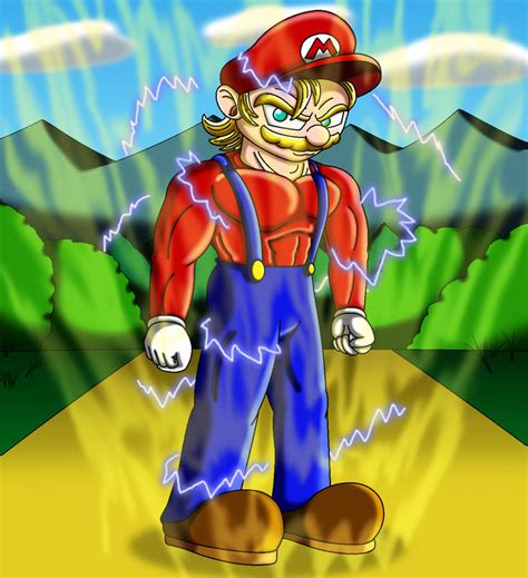 Super Saiyan 2 Mario By Sonicboomerang On Deviantart