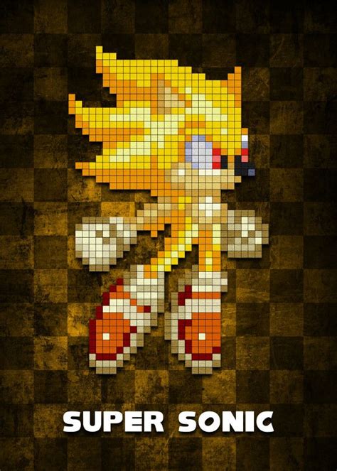 Pin On Pixelated Sonic The Hedgehog Characters Displate Posters