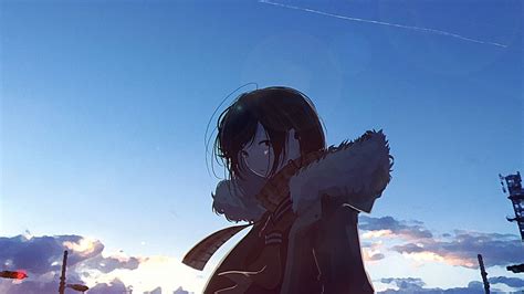 Desktop Wallpaper Sunset Outdoor Cute Anime Girl Hd Image Picture Background 733c68
