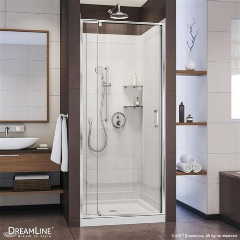 We're here to share a beautiful assortment of shower stalls with seat ideas that offer a great look to a bathroom! DreamLine Flex Chrome 3-Piece Alcove Shower Kit (Common: 36-in x 36-in; Actual: 76.75-in x 36-in ...