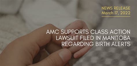 Amc Supports Class Action Lawsuit Filed In Manitoba Regarding Birth
