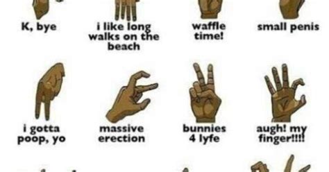 Guide To Gang Signs Funny Pinterest
