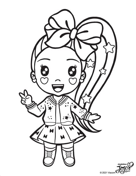 Jojo Siwa Coloring Pages Culturefly