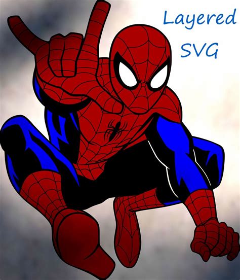 Spiderman Svg Spiderman Svg Png Jpeg Marvel Svg Design Made For Cricut And Silhouette By