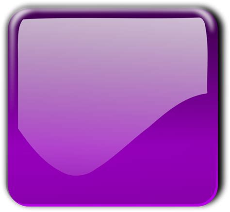 Gloss Purple Square Decorative Button Vector Clip Art Public Domain
