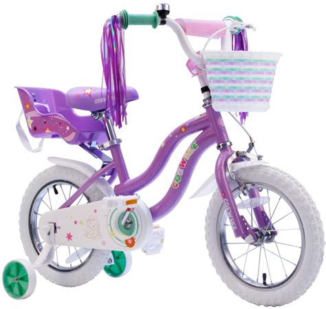 Coewske Princess Kids Bike 16 Inch Girls Bicycle With Training Wheels