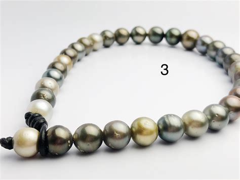 BIG 16mm Round Tahitian Pearl Necklace On Leather Cord 12 16mm 286