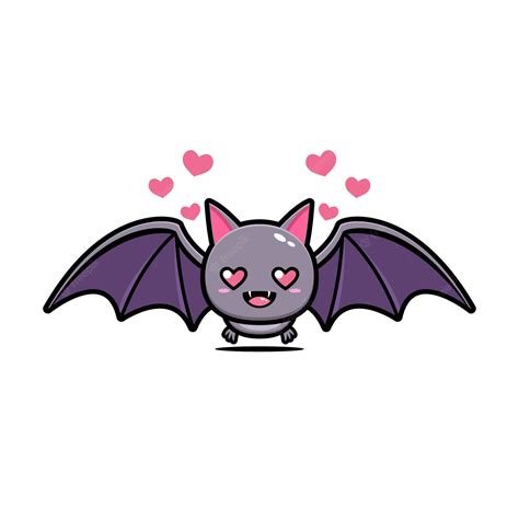 Premium Vector Cute Bat Cartoon Mascot