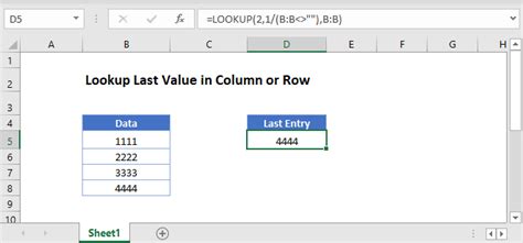 Lookup Last Value In Column Or Row Excel Automate Excel