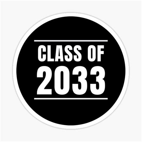 Class Of 2033 Sticker By Tourmalinwolf Redbubble