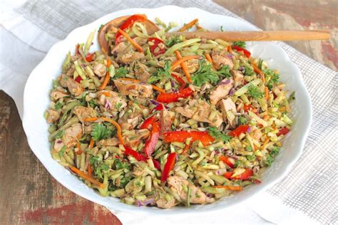 Try it for yourself!if you enjoyed our video then please. Chicken & Broccoli Slaw with Speedy Thai Peanut Sauce ...
