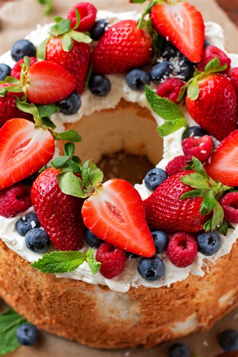 It differs from other cakes because it uses no butter. Classic Angel Food Cake - Life Made Simple