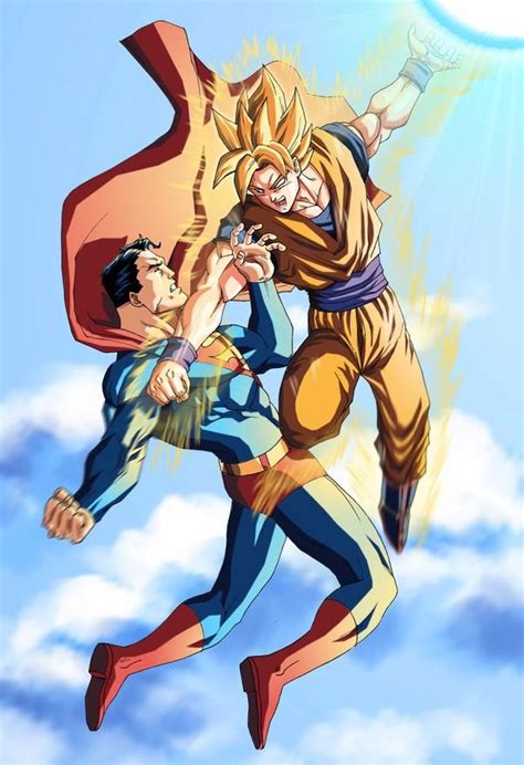 Superman Vs Goku By Mikemaluk On Deviantart Goku Vs Superman Goku Vs Dragon Ball Super Manga