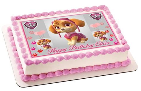 Paw Patrol Skye 2 Edible Birthday Cake Topper Or Cupcake Topper Decor