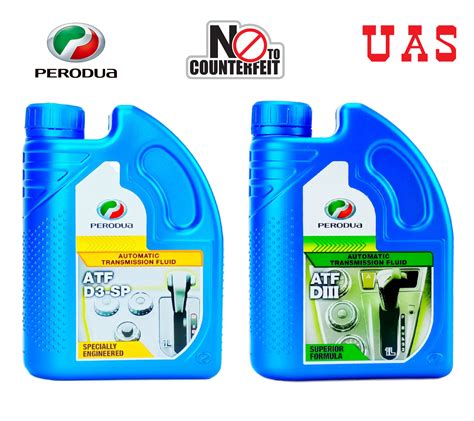 3 bottles is only need for normal drain and fill. PERODUA Automatic Transmission Fluid ATF D3-SP 1 Litre