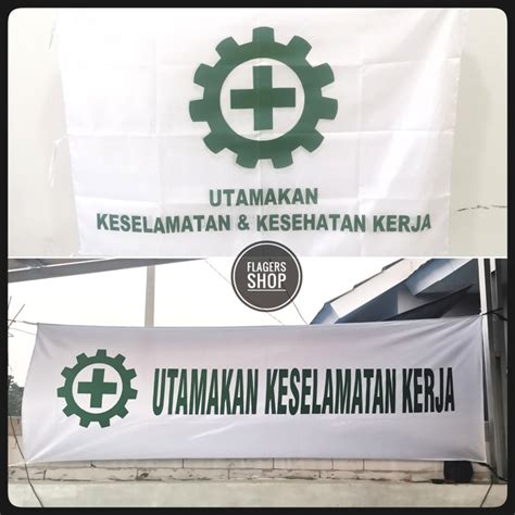 Paket Bendera K3 Spanduk Keselamatan Lazada Indonesia